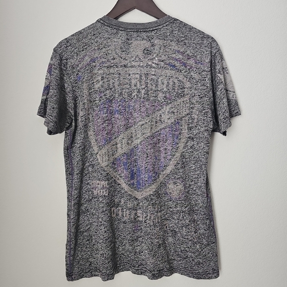 Gray and Purple Graphic T-Shirt - Picture 2 of 2